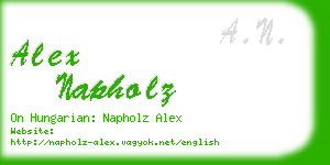 alex napholz business card